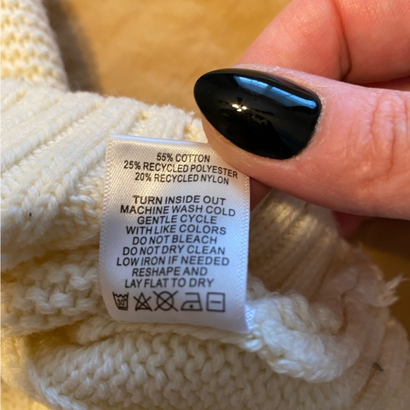 Able Claudette Fisherman Sweater in Antique White, Size XXL - Picture 8 of 8